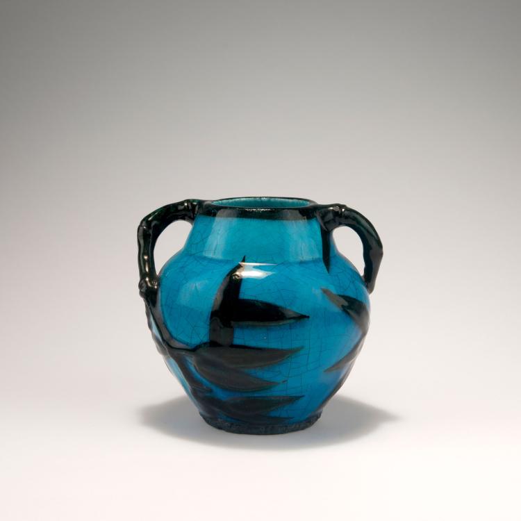 Bild 1 zu Objekt, 'Bamboux' vase with handles, c1900, Lachenal, Edmond, Chatillon-sous-Bagneux, 129 626