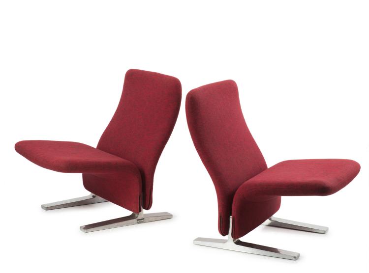 Bild 1 zu Objekt, Two 'Concorde' - 'F 780' easy chair, 1965, Pierre Paulin, Artifort, Maastricht, 127B 466
