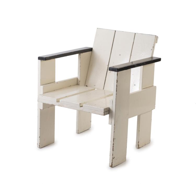 Hauptbild zu Objekt, 'Crate chair', 1934, Gerrit Rietveld, Niederlande, 127B 327