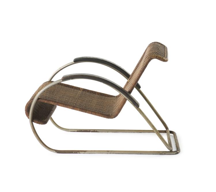 Hauptbild zu Objekt, Armlehnsessel, nach 1931, Erich Dieckmann, Cebaso, Ohrdruf; Metz & Co.,Rotterdam (zugeschrieben), 127B 324