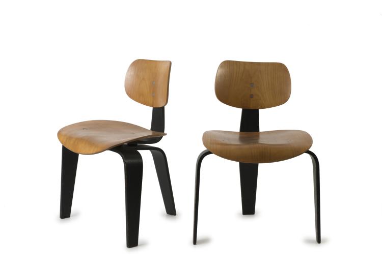 Hauptbild zu Objekt, Two 'SE 42' chairs, 1949/50, Egon Eiermann, Wilde & Spieth, Esslingen, 127B 343