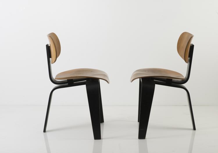 Bild 1 zu Objekt, Two 'SE 42' chairs, 1949/50, Egon Eiermann, Wilde & Spieth, Esslingen, 128B 236