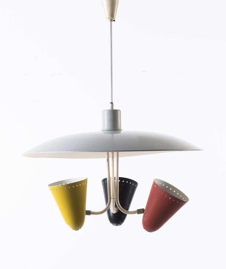 Bild 1 zu Objekt, Ceiling light, c1955, Hala, Zeist, 127B 401