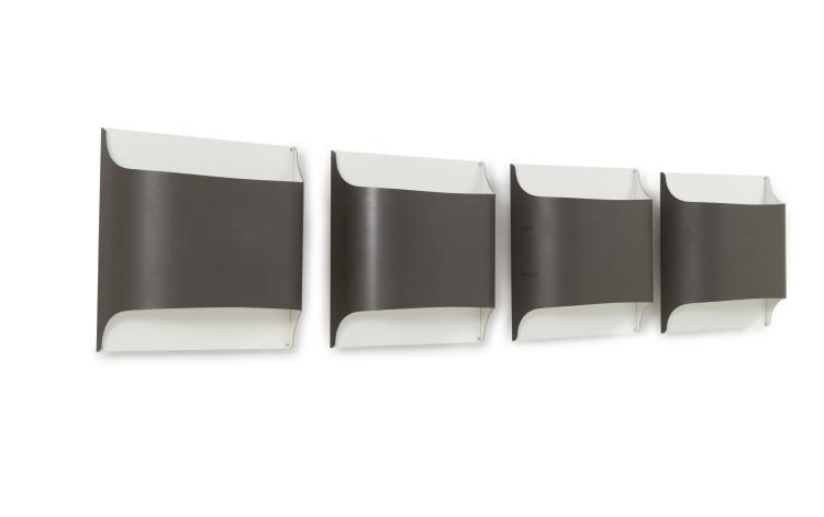 Hauptbild zu Objekt, Vier Wandleuchten '2030/31', um 1960, Staff & Schwarz Leuchtenwerke, Lemgo, 128B 410