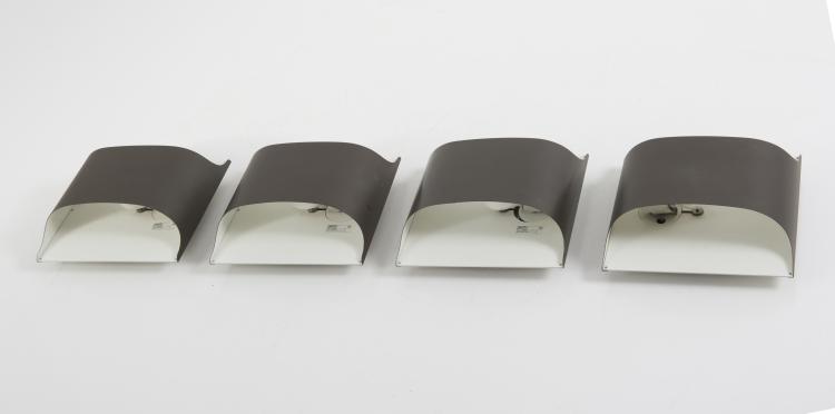 Bild 1 zu Objekt, Vier Wandleuchten '2030/31', um 1960, Staff & Schwarz Leuchtenwerke, Lemgo, 128B 410