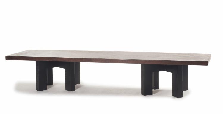 Hauptbild zu Objekt, Coffee table / Bench, c1955, Jules Wabbes, Mobilier Universel, Br&uuml;ssel (zugeschrieben), 128B 332