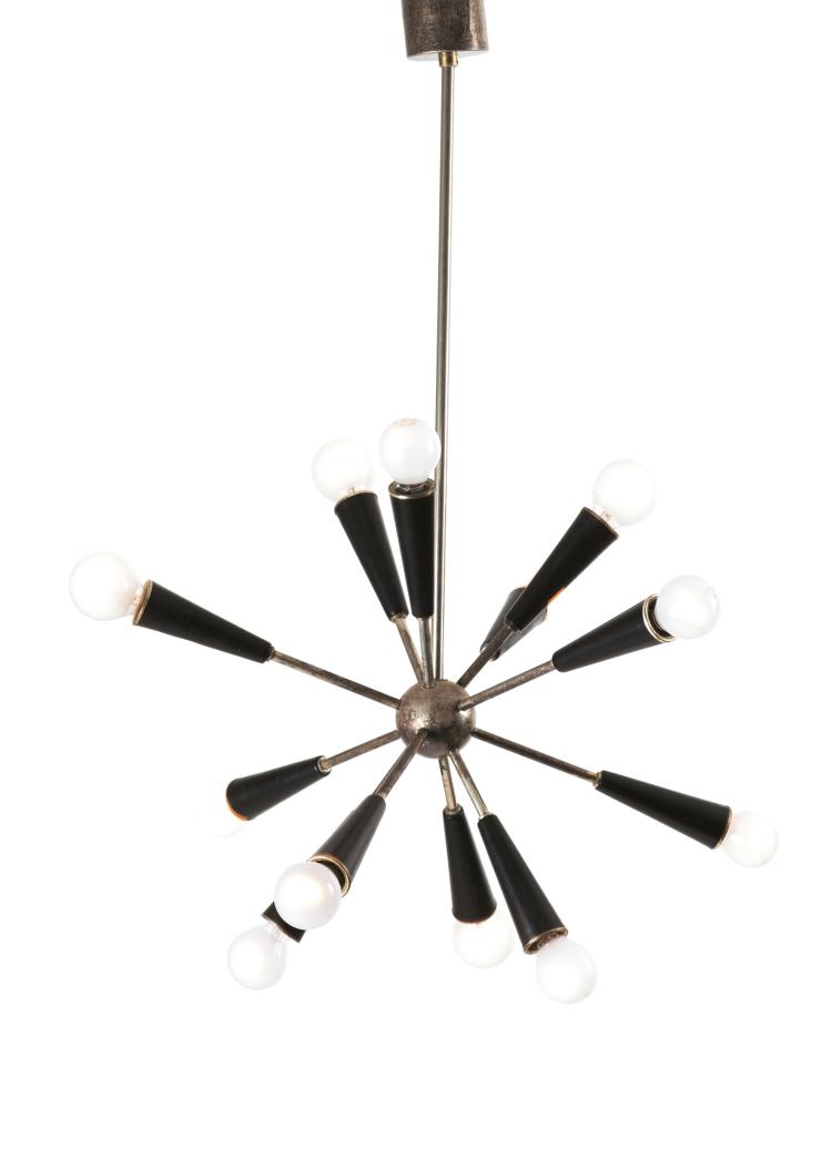 Hauptbild zu Objekt, Deckenleuchte 'Sputnik', um 1959, Arredoluce, Monza (zugeschrieben), 127A 99