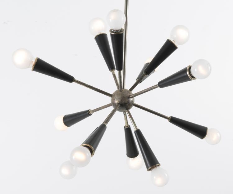 Bild 1 zu Objekt, Deckenleuchte 'Sputnik', um 1959, Arredoluce, Monza (zugeschrieben), 127A 99