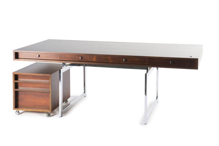 Bild 11 zu Objekt, Schreibtisch mit Rollcontainer und Aktenschrank auf Rollen, um 1959, Bodil Kjaer, Pedersen, E. & S&oslash;n, D&auml;nemark, 128A 128