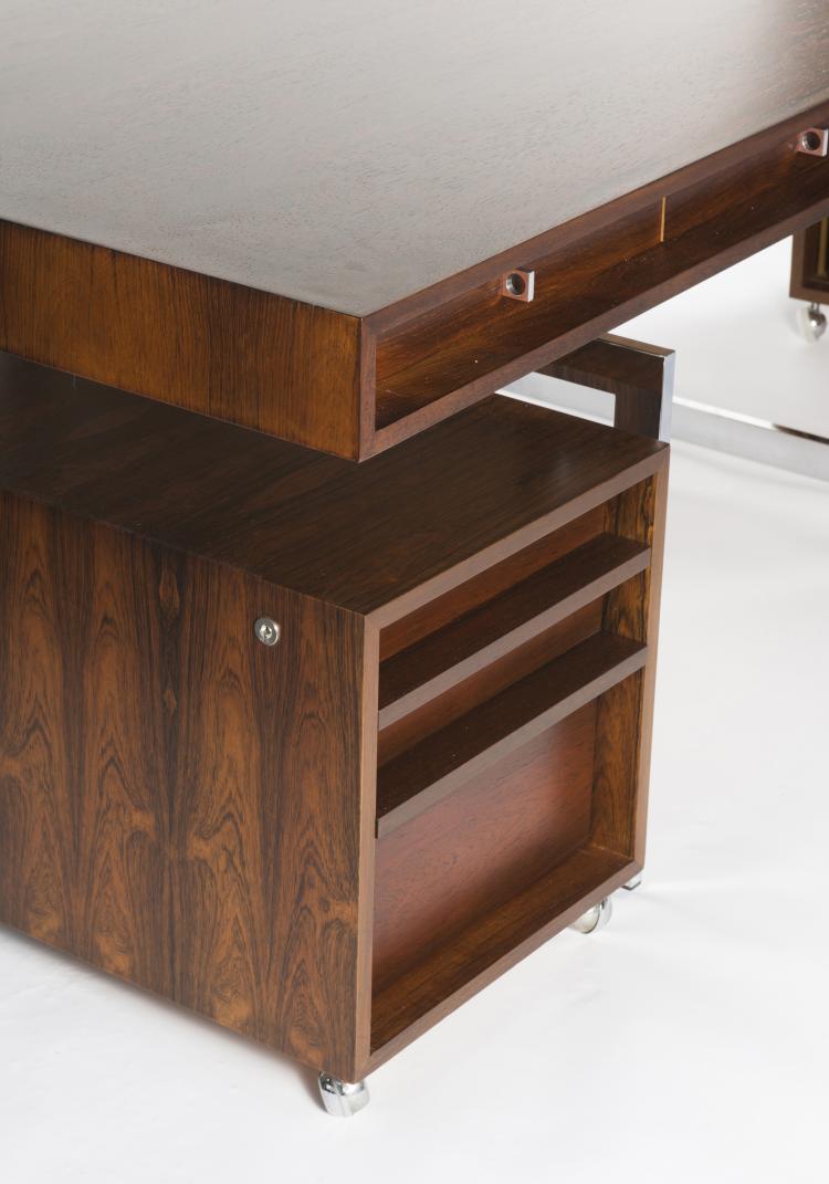 Bild 16 zu Objekt, Schreibtisch mit Rollcontainer und Aktenschrank auf Rollen, um 1959, Bodil Kjaer, Pedersen, E. & S&oslash;n, D&auml;nemark, 128A 128