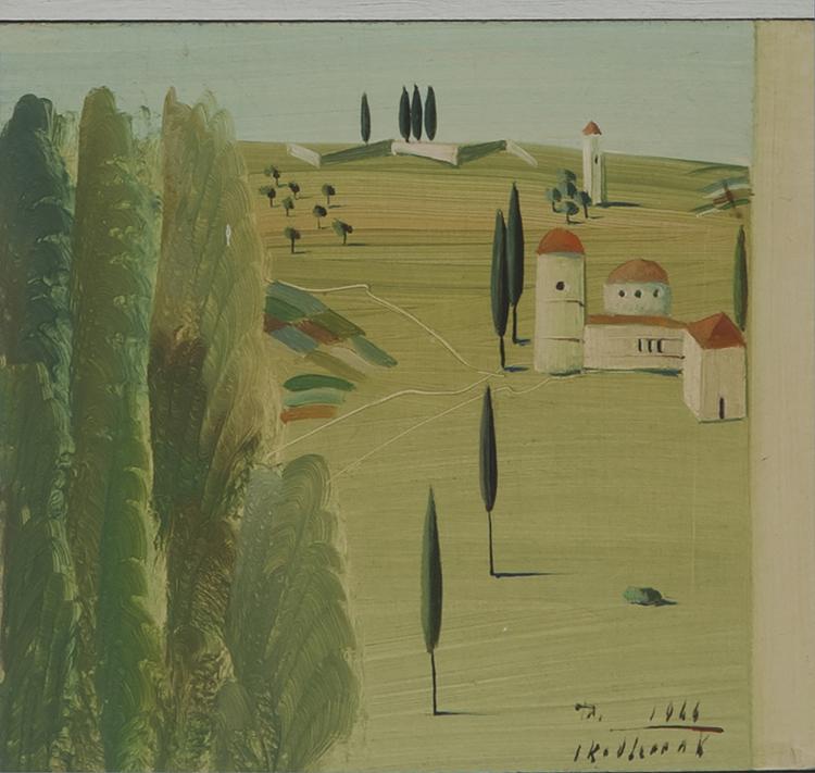 Bild 1 zu Objekt, 'Italienische Ideallandschaft', 1966, Horst Skodlerrak, 130B 283