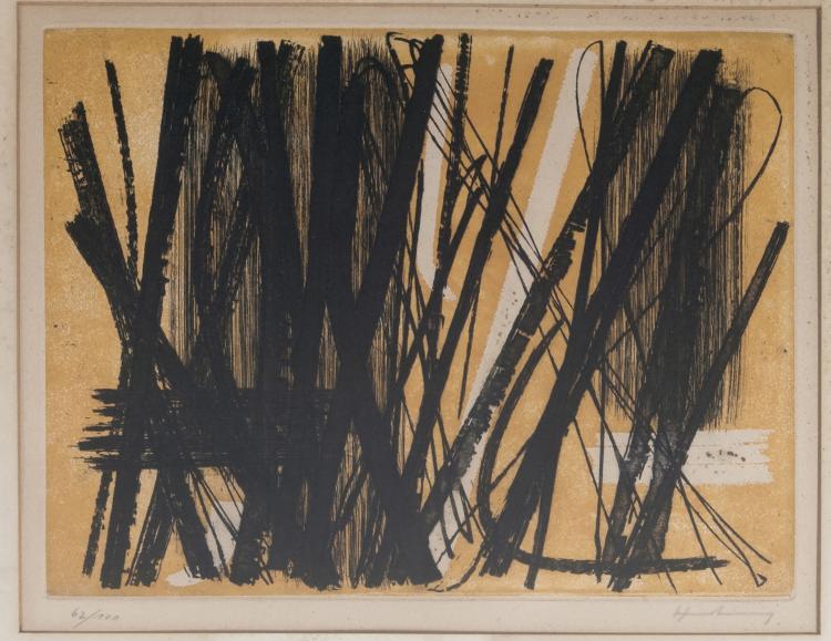 Hauptbild zu Objekt, 'Komposition 5', 1953 , Hans Hartung, 130B 255