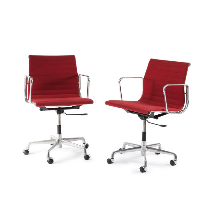 Hauptbild zu Objekt, Zwei Armlehnst&uuml;hle aus der 'Aluminium Group'-Serie, 1958, ICF, Cadsana, 128B 342