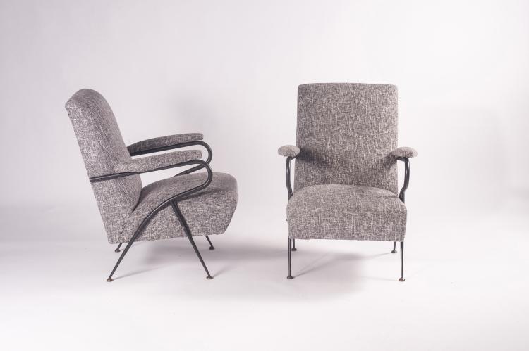Bild 2 zu Objekt, Zwei Armlehnsessel, 1950er Jahre, Italien, 128B 273