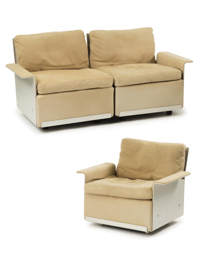 Hauptbild zu Objekt, '602' settee and easy chair, 1962, Dieter Rams, Vitsoe & Zapf, Kronberg, 130A 106