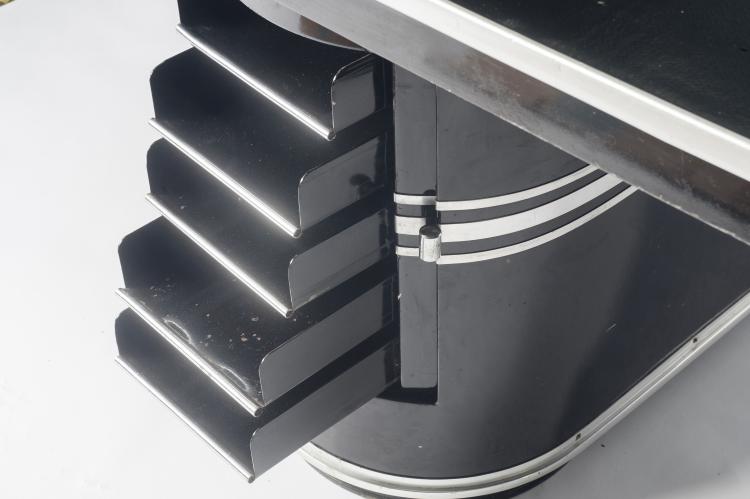 Bild 3 zu Objekt, Rundform Schreibtisch 'Berlin', um 1954, Mauser-Werke, Waldeck, 128B 319