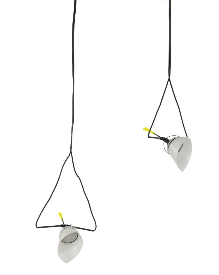 Hauptbild zu Objekt, Two 'Little Black Nothing' pendant lights, 1986, Ingo Maurer, Design M Ingo Maurer, M&uuml;nchen, 128B 507