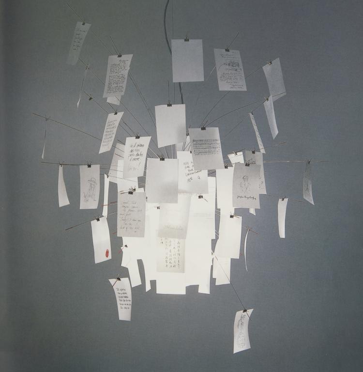 Hauptbild zu Objekt, 'Zettel'z 5' ceiling light, 1997, Ingo Maurer, Design M Ingo Maurer, M&uuml;nchen, 128B 518