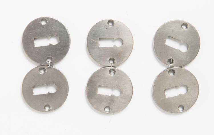 Bild 3 zu Objekt, Six pairs of doorhandles with blinds, c1930 , Geno; Nofen, Gebr&uuml;der, H&ouml;sel, 128B 211