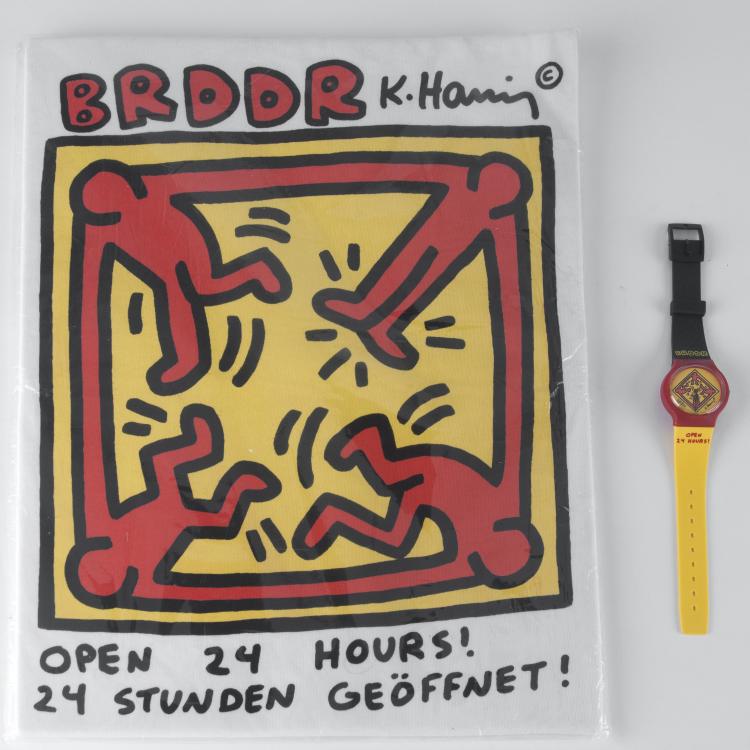 Bild 1 zu Objekt, Armbanduhr und T-Shirt 'BRDDR', 1990, Keith Haring, New Pex, M&uuml;nchen, 128B 591