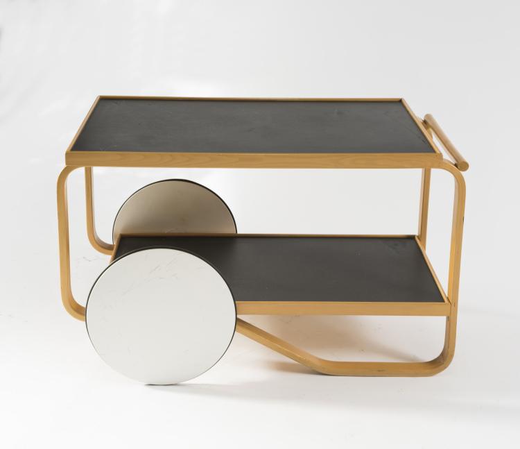 Bild 1 zu Objekt, '901' serving cart, 1936, Alvar Aalto, Artek, Helsinki, 128A 29
