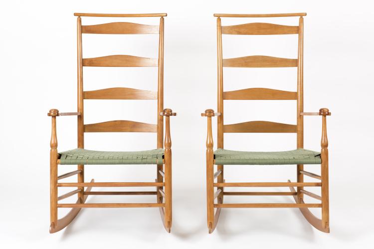Bild 3 zu Objekt, Two NO. 7 Shawl back shaker rockers', 1850s, Shaker Workshops, Ashburnham, MA, 128B 188