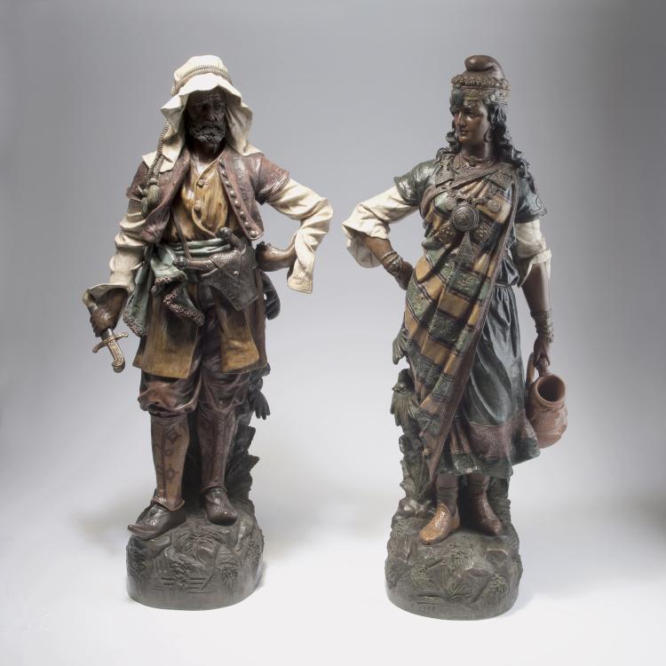 Hauptbild zu Objekt, North African pair, 1953-60, Friedrich Goldscheider, Goldscheider, Friedrich, Deutschland, 129 534