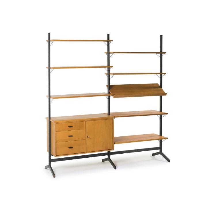 Hauptbild zu Objekt, Freestanding 'Pira' shelving system c1958, Olof Pira, String Design AB, V&auml;llingsby, 128A 126