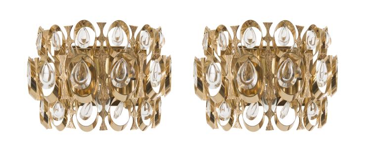 Hauptbild zu Objekt, Zwei Wandleuchten, 1970er Jahre, Palwa-Beleuchtungs-GmbH, Gro&szlig;-Zimmern, 128B 545