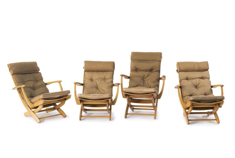 Bild 7 zu Objekt, Gartentisch und vier Garten-Armlehnst&uuml;hle, um 1955, Triconfort, Frankreich, 128B 322