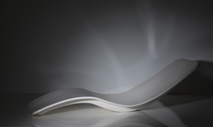 Bild 1 zu Objekt, Liegestuhl, um 1970, Charles Zublena, Plastique de Bourgogne (zugeschrieben), 128B 542