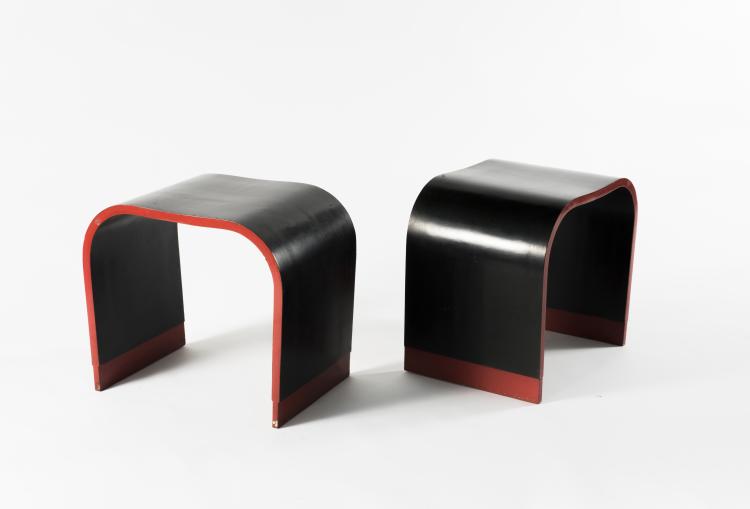 Bild 1 zu Objekt, Two stools, 1930/40s, Marcello Piacentini, Italien, 128B 209