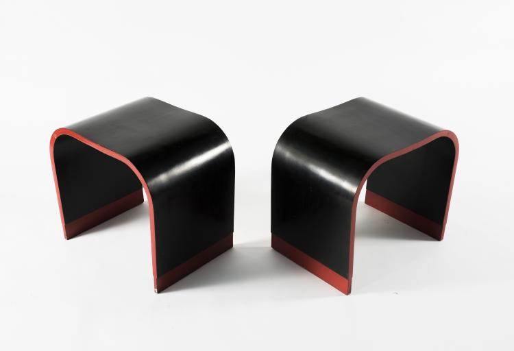 Bild 3 zu Objekt, Two stools, 1930/40s, Marcello Piacentini, Italien, 128B 209