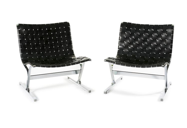 Hauptbild zu Objekt, Two 'PLR' easy chairs, 1968, Ross Franklin Littell, ICF Cadsana, Mailand, 128B 471