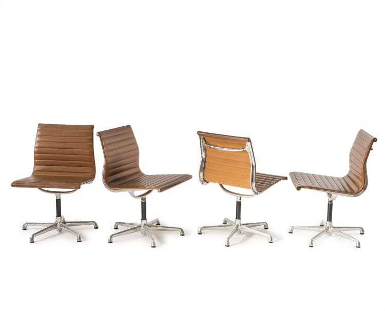 Hauptbild zu Objekt, Vier St&uuml;hle aus der 'Aluminium Group'-Serie, 1958, ICF, Cadsana, 128B 343