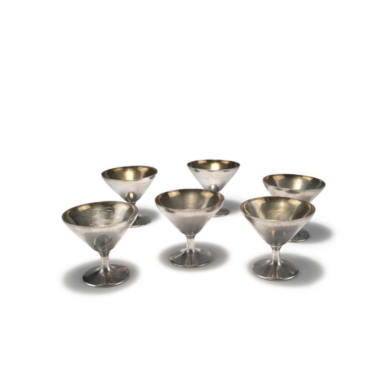 Hauptbild zu Objekt, Sechs Eisbecher, um 1936, Gio Ponti, Krupp, Arthur, Mailand, 128B 233