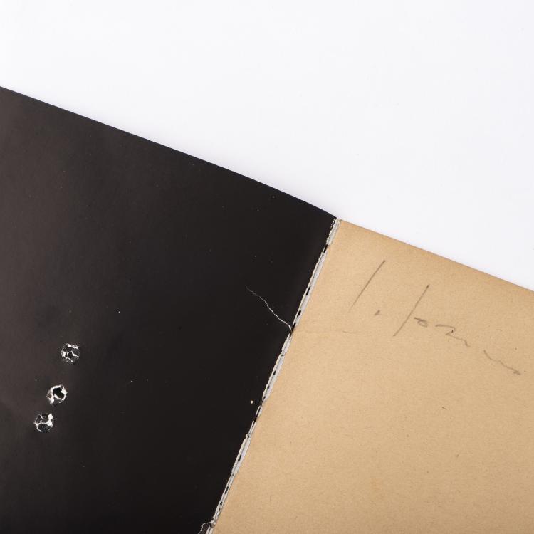 Bild 1 zu Objekt, 'Ceramiche di Fontana', exhibition catalogue, signed, cover designed as a 'Concetto Spaziale', 1962, Lucio Fontana, Galleria Pater Milano, 1962, 136B 61