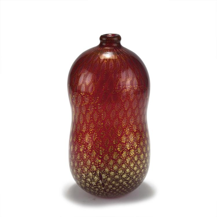 Hauptbild zu Objekt, 'A reazione policroma' vase, c1952, Giulio Radi, A.Ve.M., Murano, 128C 745