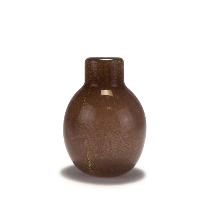 Hauptbild zu Objekt, Flakon 'Sommerso a bollicine', um 1934-36, Carlo Scarpa, Venini & C., Murano, 128C 617