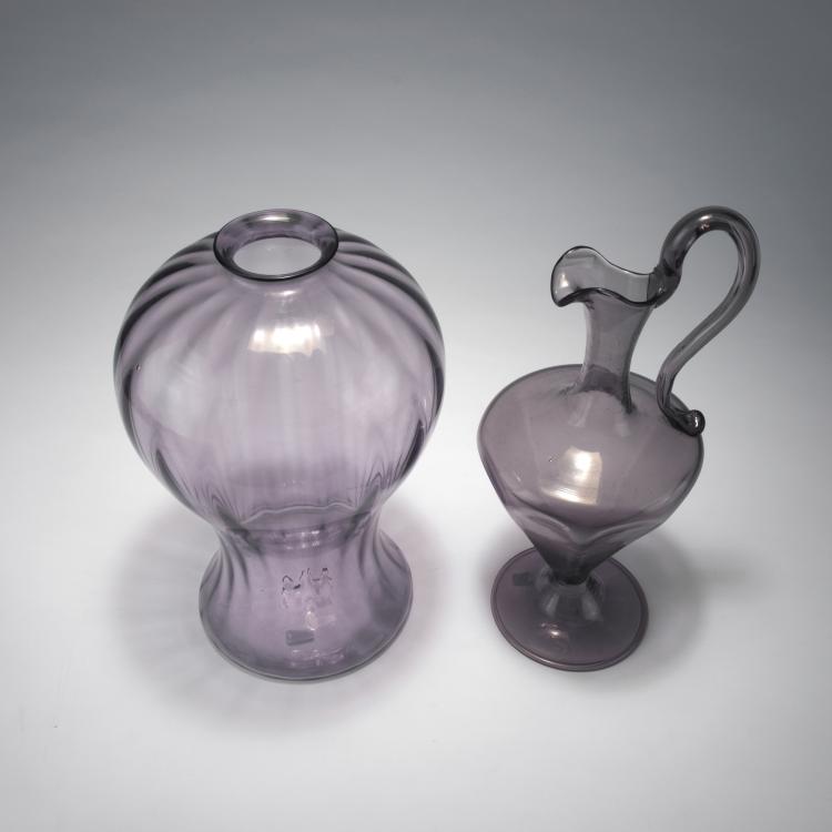 Bild 1 zu Objekt, Kelch und Vase, um 1924, Vittorio Zecchin, Cappellin, M.V.M., Murano, 128C 703