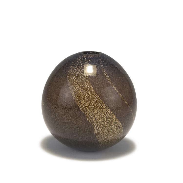 Hauptbild zu Objekt, 'Sommerso a bollicine' vase, c1934-36, Carlo Scarpa, Venini & C., Murano, 128C 618