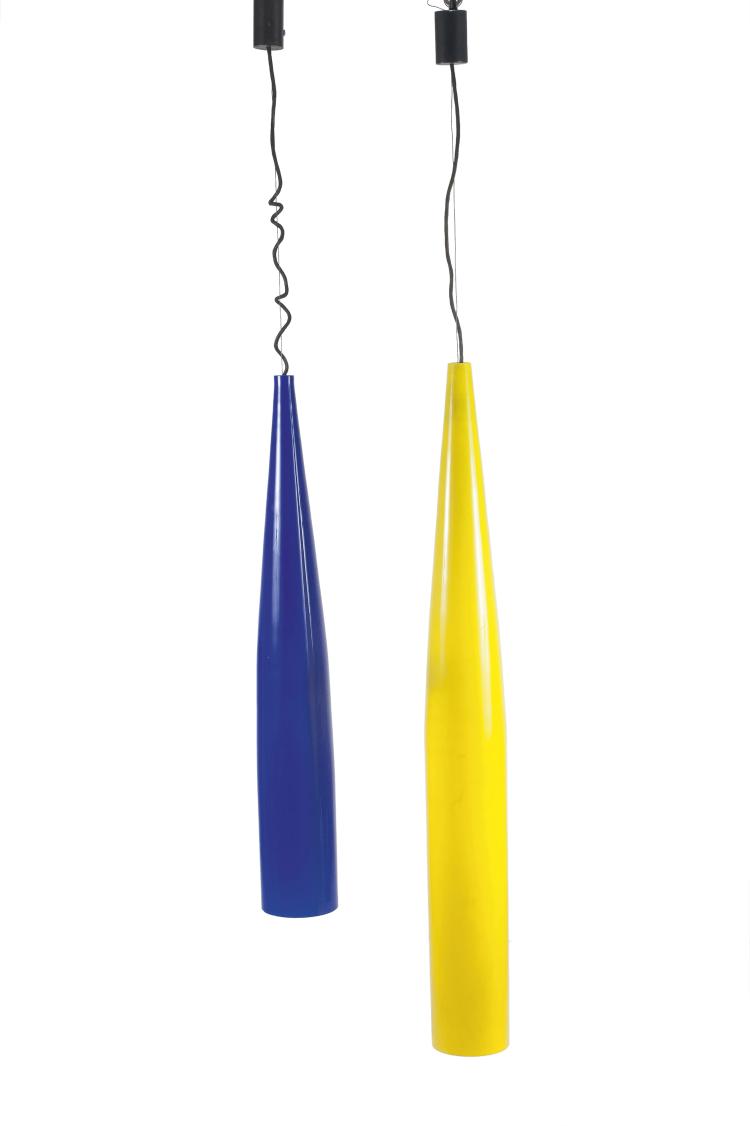 Hauptbild zu Objekt, Zwei Deckenleuchten, um 1960, Vetreria Vistosi, Murano, 128B 412