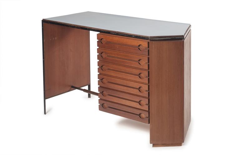 Hauptbild zu Objekt, Schreibtisch und Arbeitstisch, um 1958, Italien, 128B 352