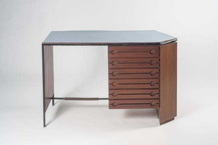 Bild 6 zu Objekt, Schreibtisch und Arbeitstisch, um 1958, Italien, 128B 352