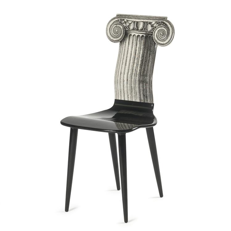 Hauptbild zu Objekt, 'Capitello Ionico' chair, 1980 , Piero Fornasetti, Fornasetti, Mailand, 128B 381
