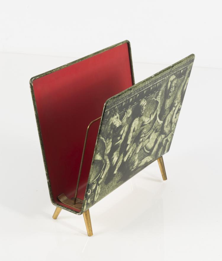 Bild 1 zu Objekt, 'Bassorilievo' magazine rack, 1950/60s, Piero Fornasetti, Fornasetti, Mailand, 128B 378