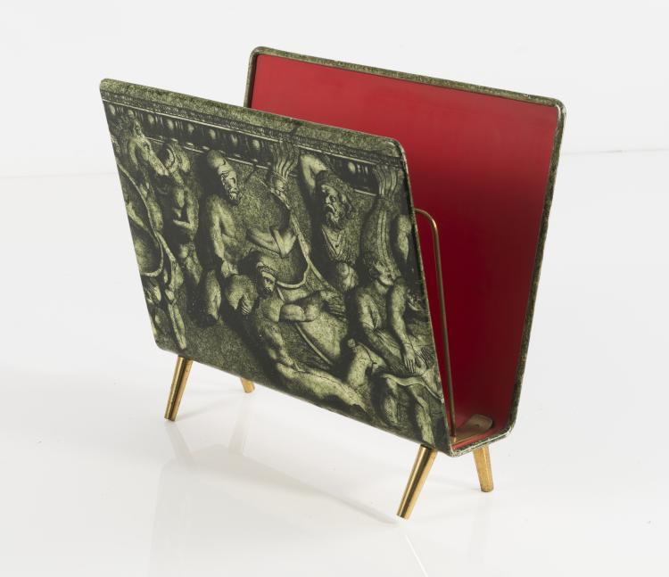 Bild 3 zu Objekt, 'Bassorilievo' magazine rack, 1950/60s, Piero Fornasetti, Fornasetti, Mailand, 128B 378