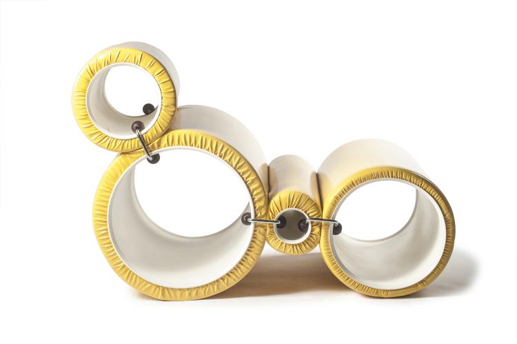 Hauptbild zu Objekt, 'Tube chair', 1969, Joe Colombo, Flexform, Meda Mailand, 128B 484