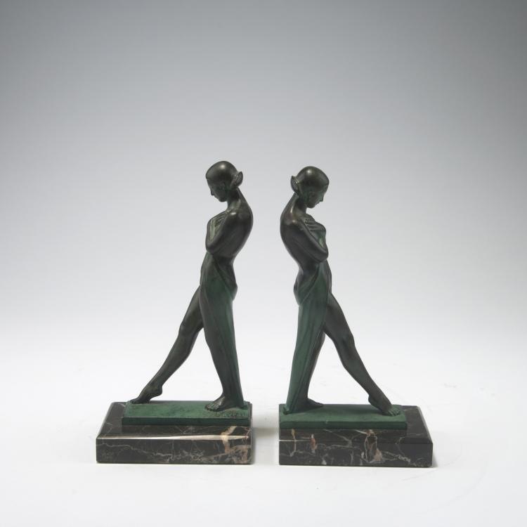 Bild 1 zu Objekt, Pair of bookends, c1925, Pierre Le Faguays, Fayral, Paris, 129 436