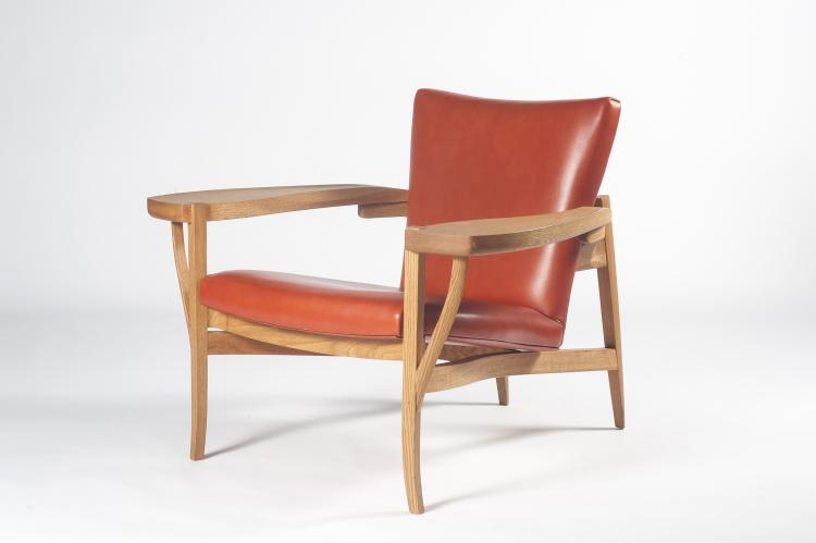 Bild 4 zu Objekt, Lounge chair and end table, c1965, D&auml;nemark, 128A 172